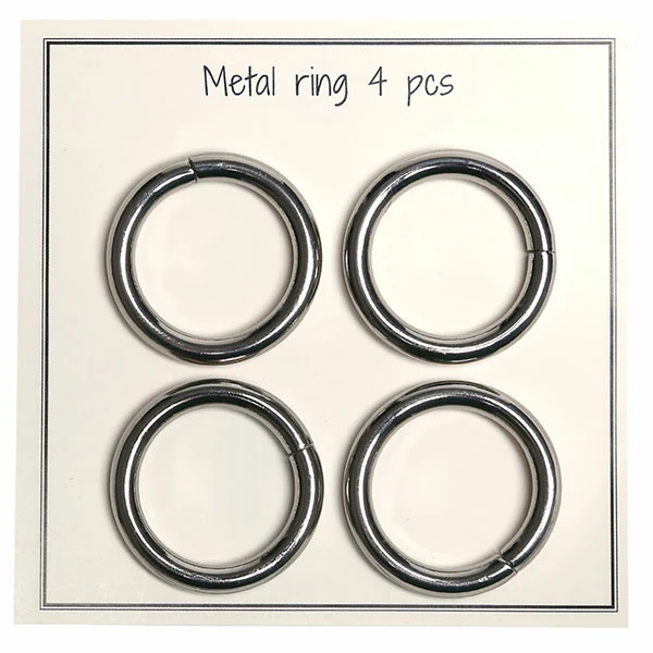 Go Handmade Metal O-ring, 4 stk, 30mm